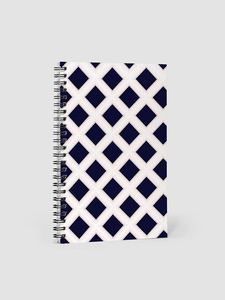 Black Diamonds Surrounded By White Spiral Notebook product image (1)