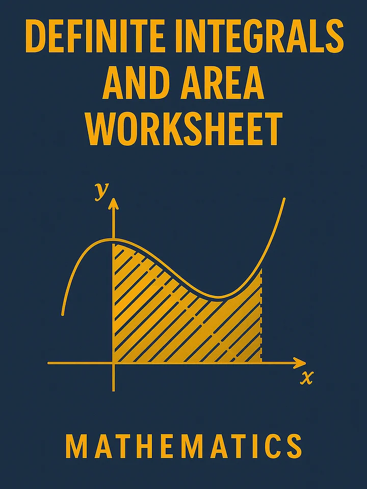 Integrals Made Easy – Area, Curves & Displacement Practice product image (1)