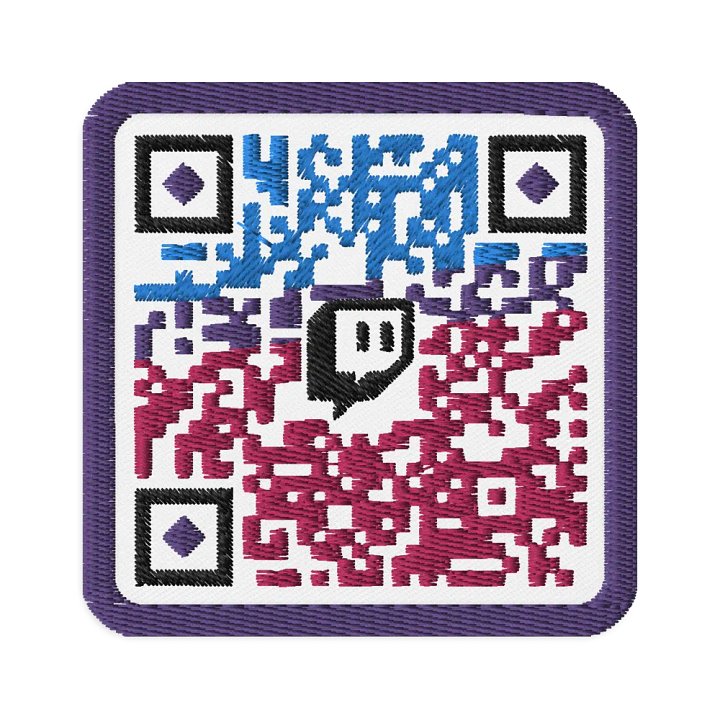 MA Twitch QR Code Embroidered Patch product image (1)