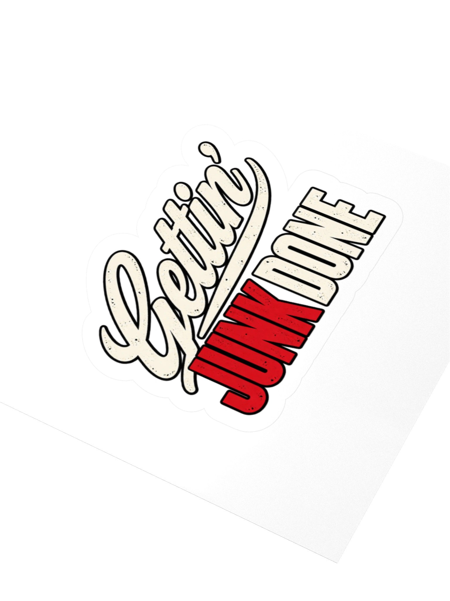 Gettin' Junk Done Logo Sticker product image (8)