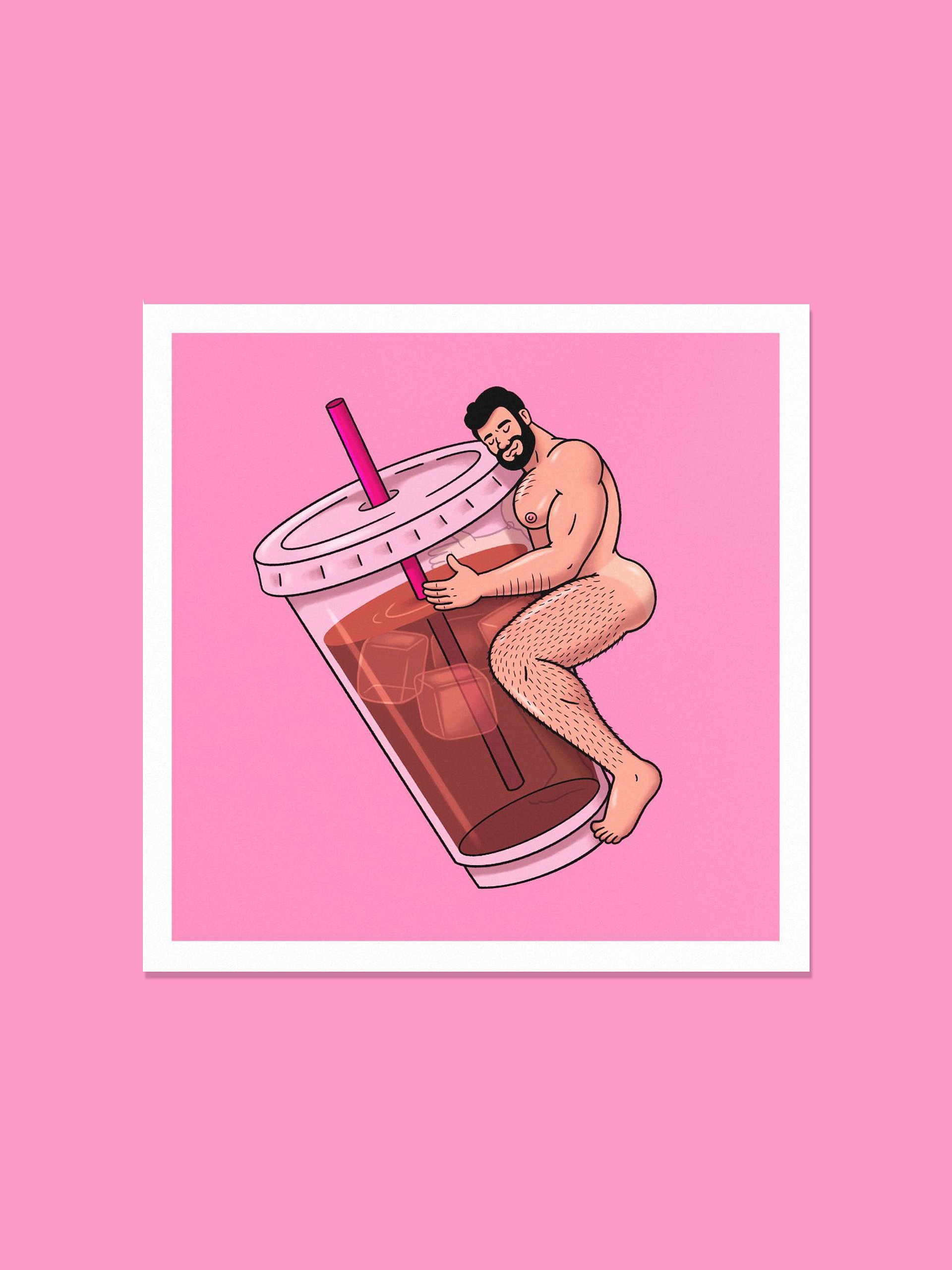 Iced Coffee 10x10 Print product image (3)