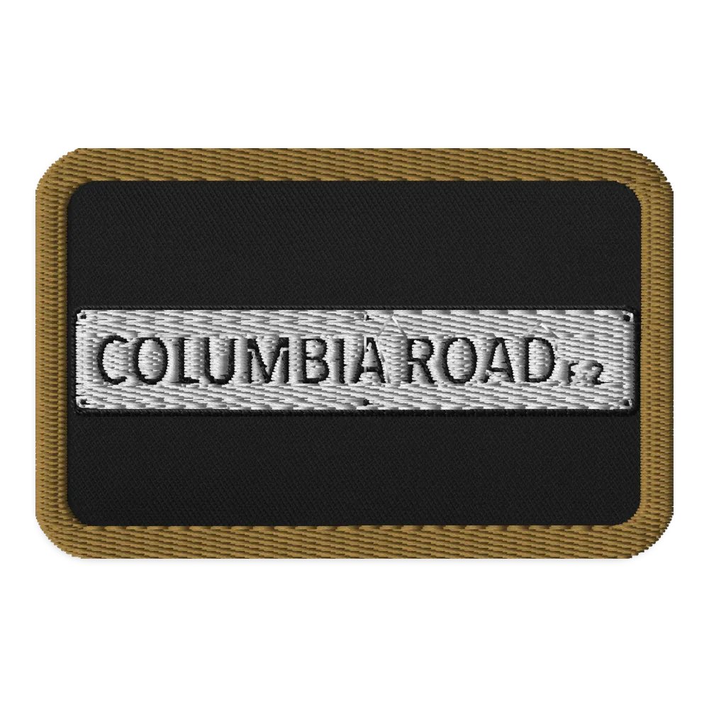 COLUMBIA ROAD E.2. Embroidered Patch (Gold/Regtangle) product image (1)