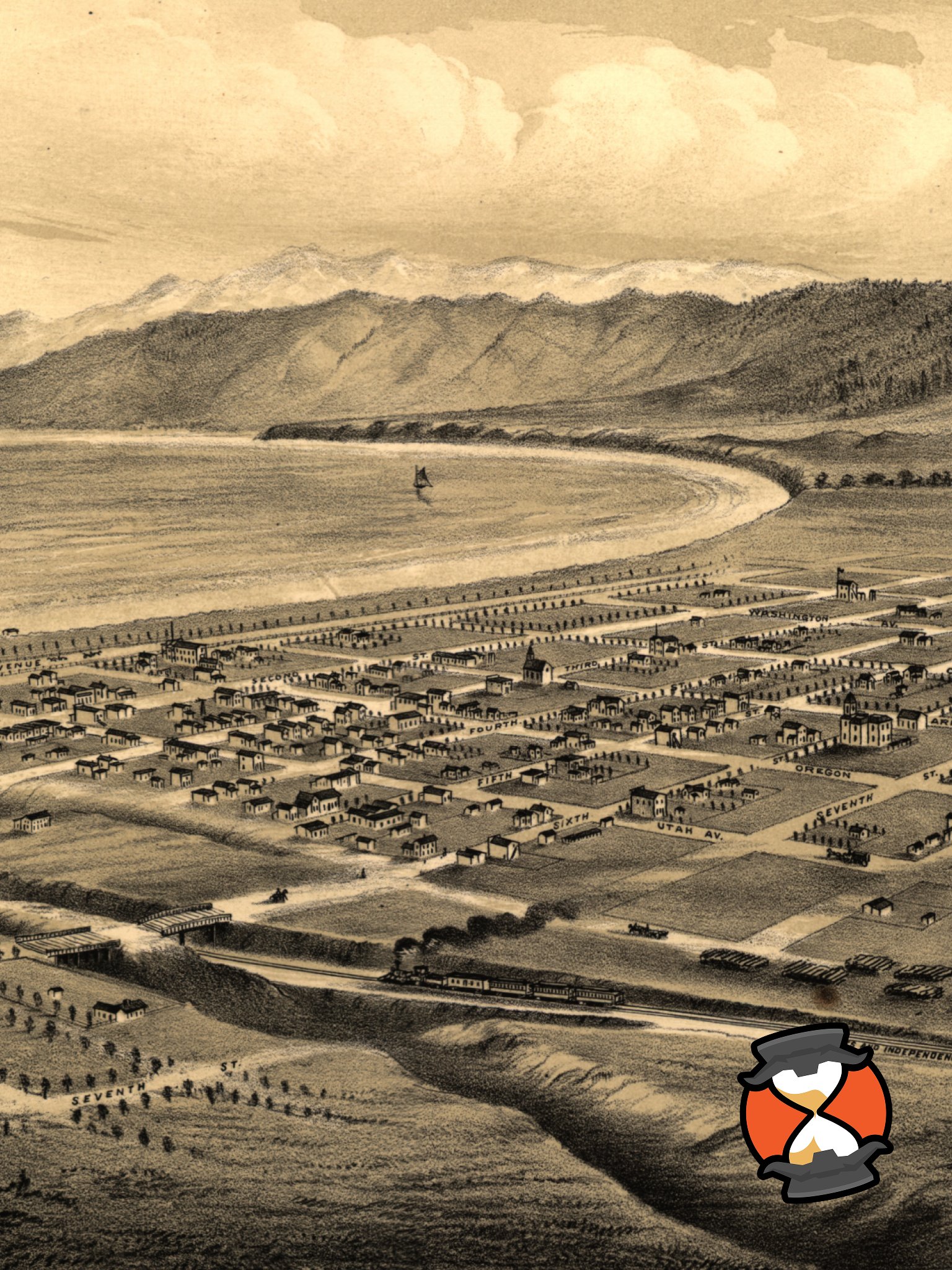 Santa Monica 1877 (Unframed Poster Print) product image (3)