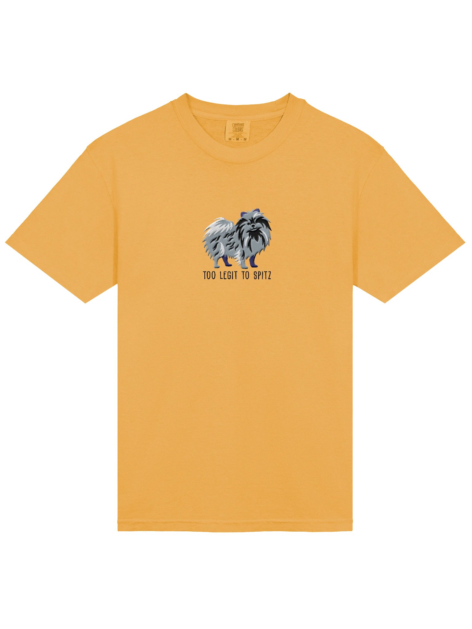Too Legit to Spitz T-Shirt(Embroidered) of a Pomeranian(Blue Merle) product image (6)