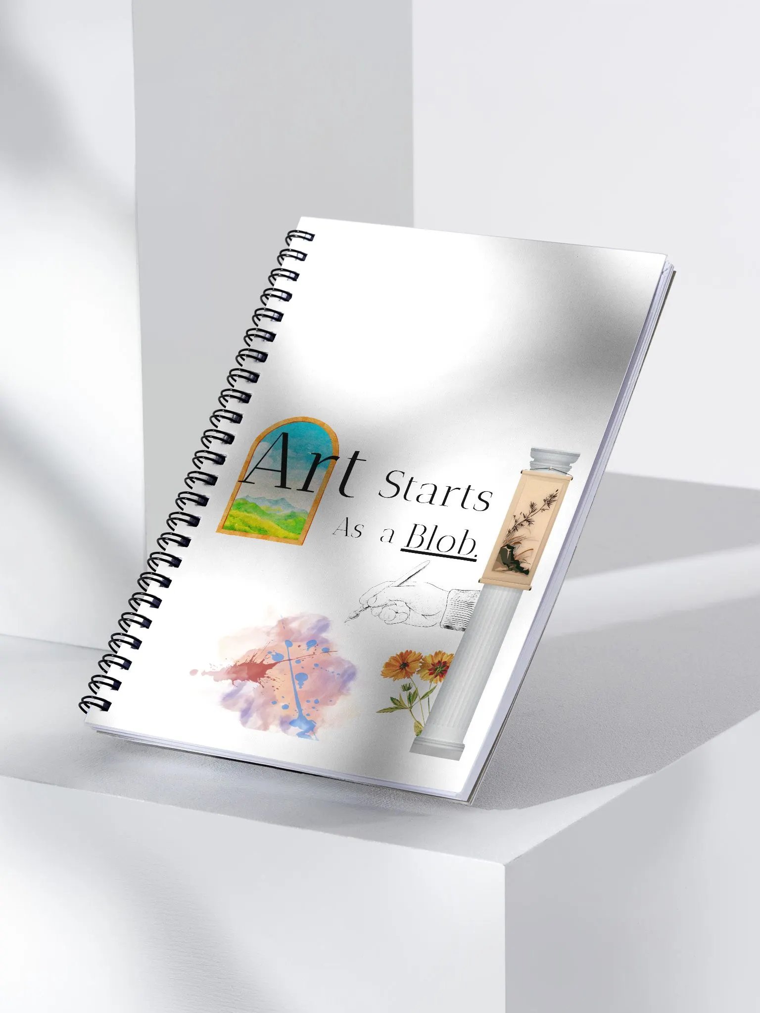 Art Starts As a Blob Spiral Notebook product image (4)
