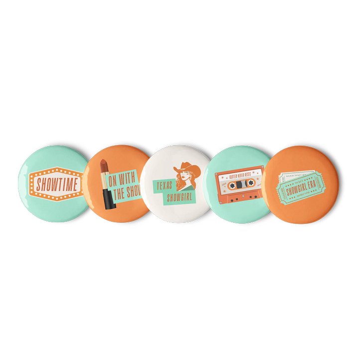 It's Showtime! Pin Buttons Set - Show Business Collection product image (2)