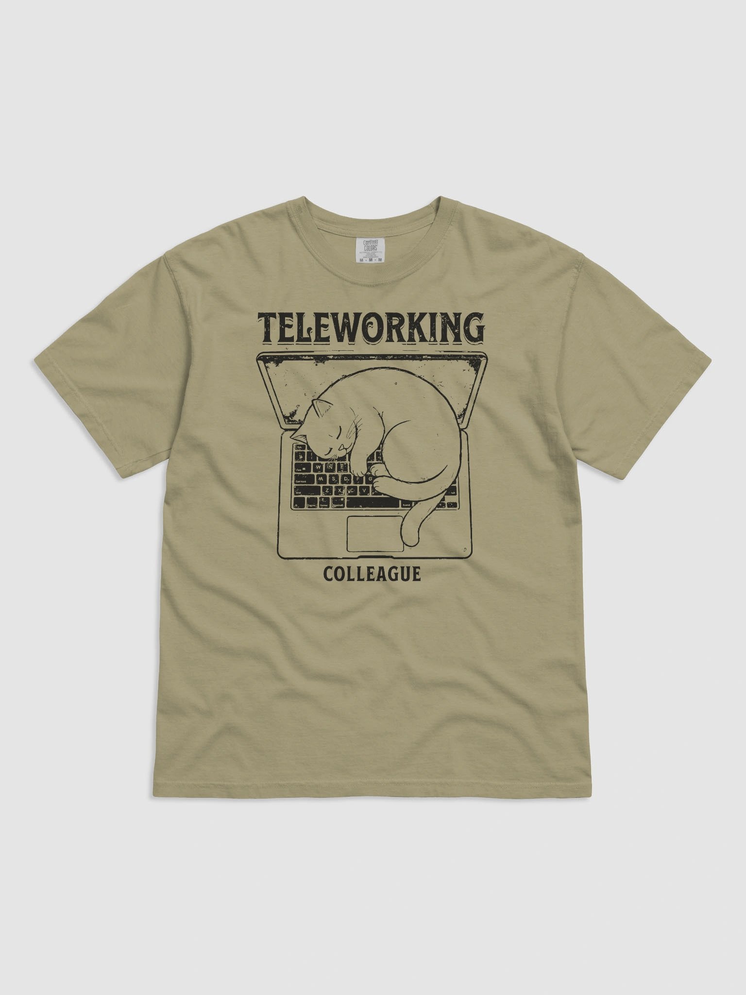 "My New Coworker" Remote Work T-Shirt - Funny Cat Design product image (4)
