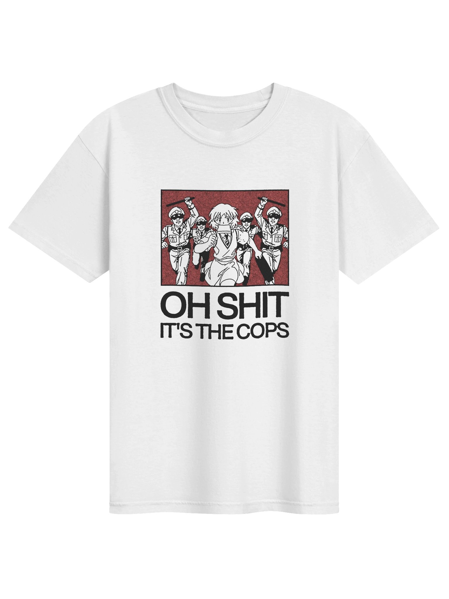 IT'S A COPS ! T-shirt. white vers. product image (1)