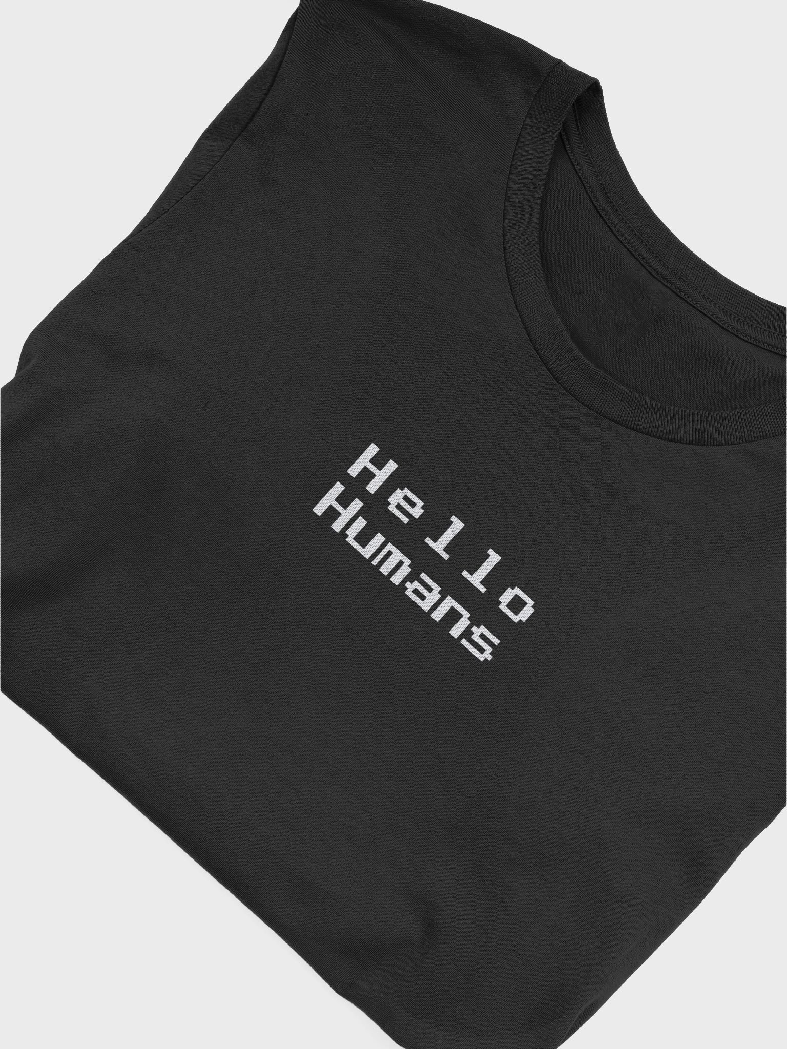 Vertical Hello Humans (Dark Minimalist Tee) product image (3)