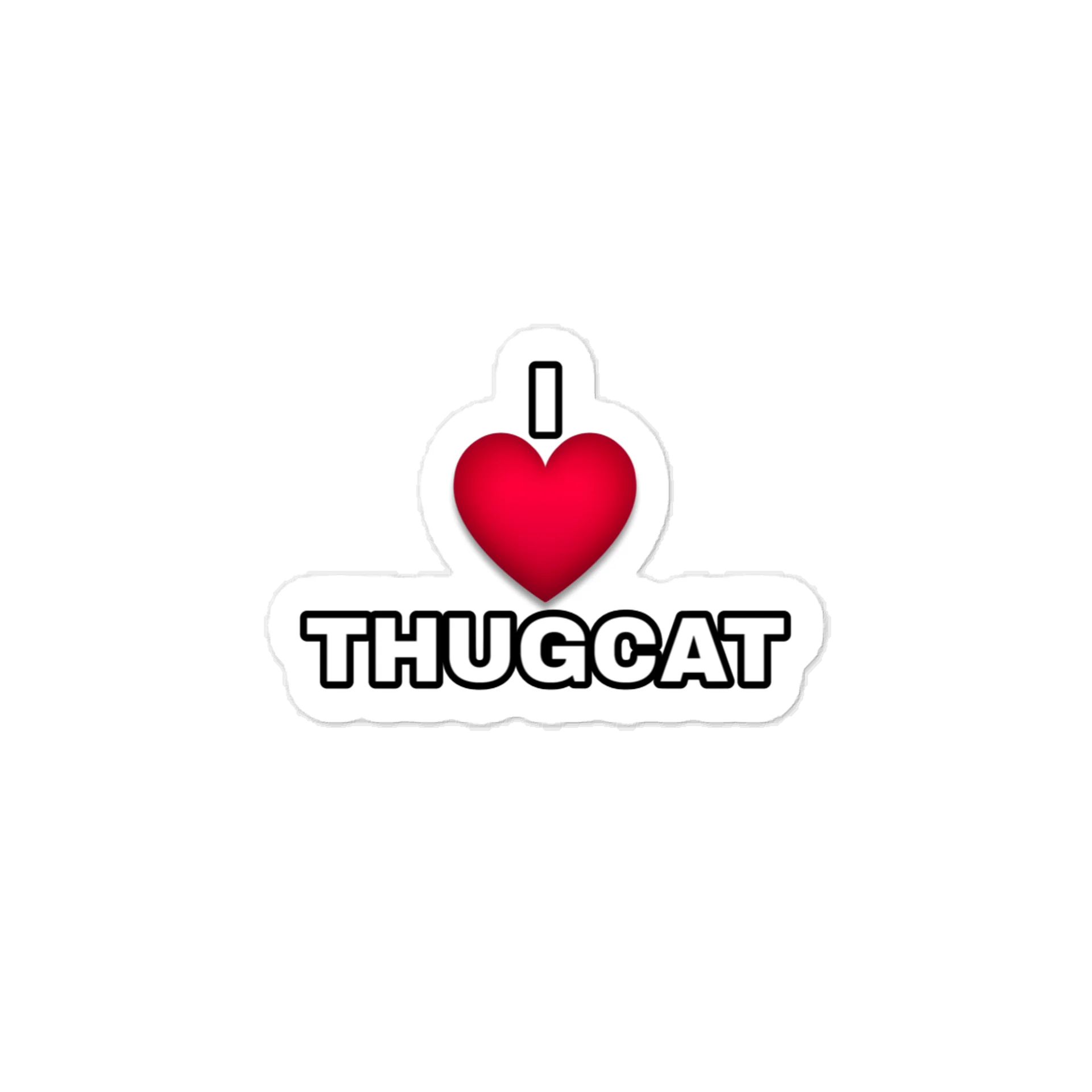 I Love ThugCat Sticker (Set of 1) product image (1)