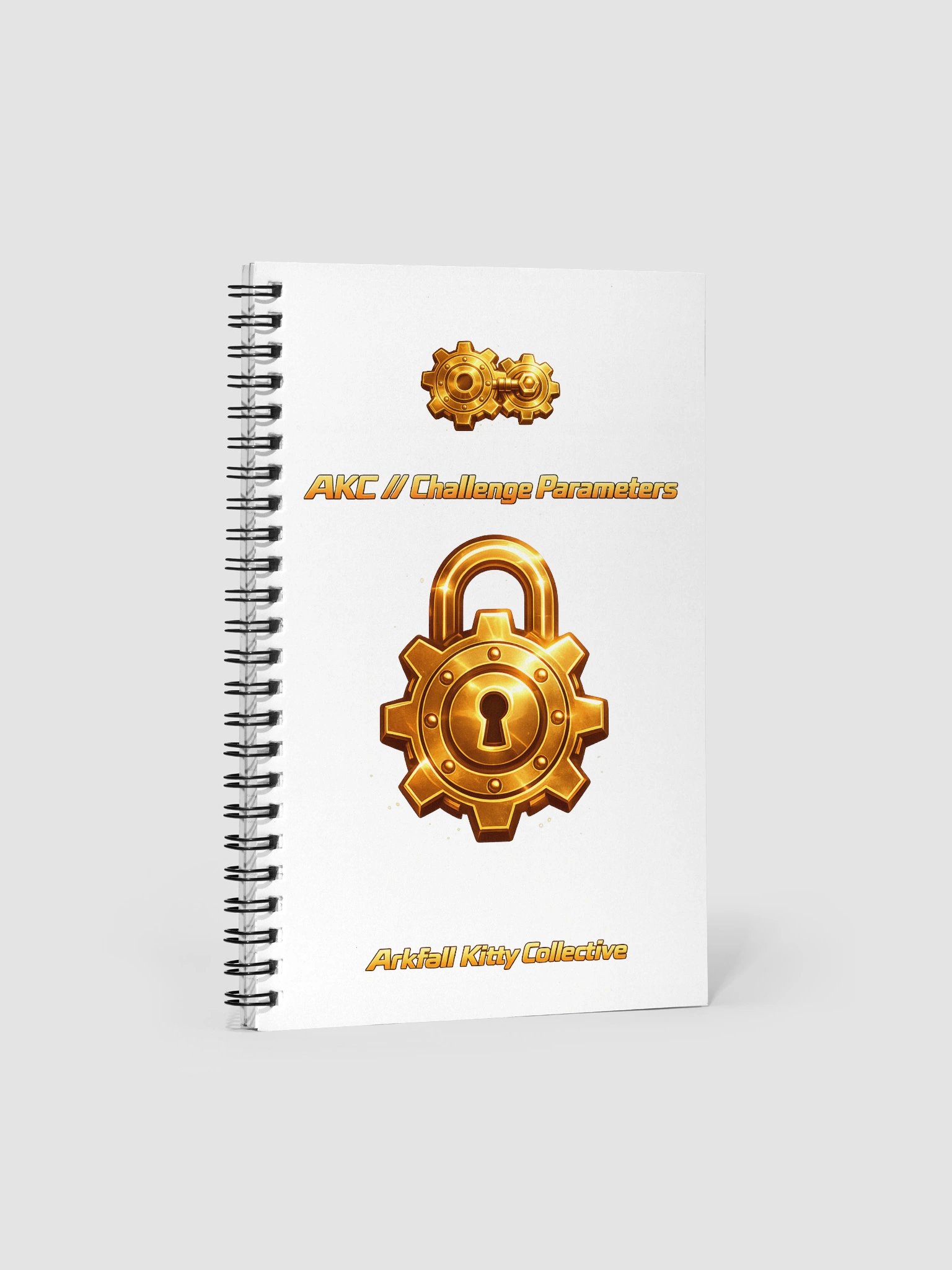 • AKC // Challenge Parameters Notebook | Challenge Day Thursday Spiral Notebook | Arkfall Kitty Collective product image (1)