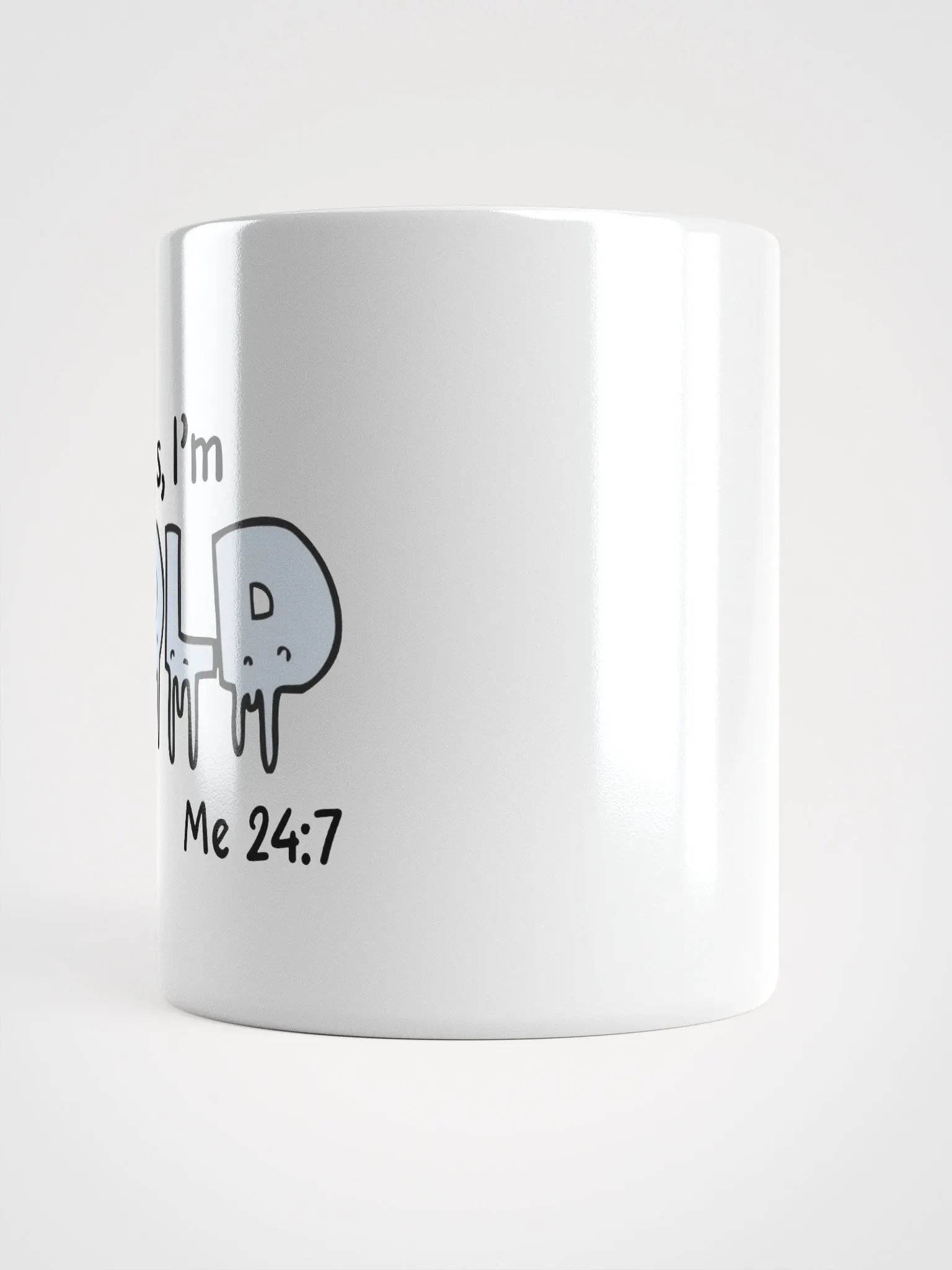 Yes I'm COLD Glossy Mug product image (2)