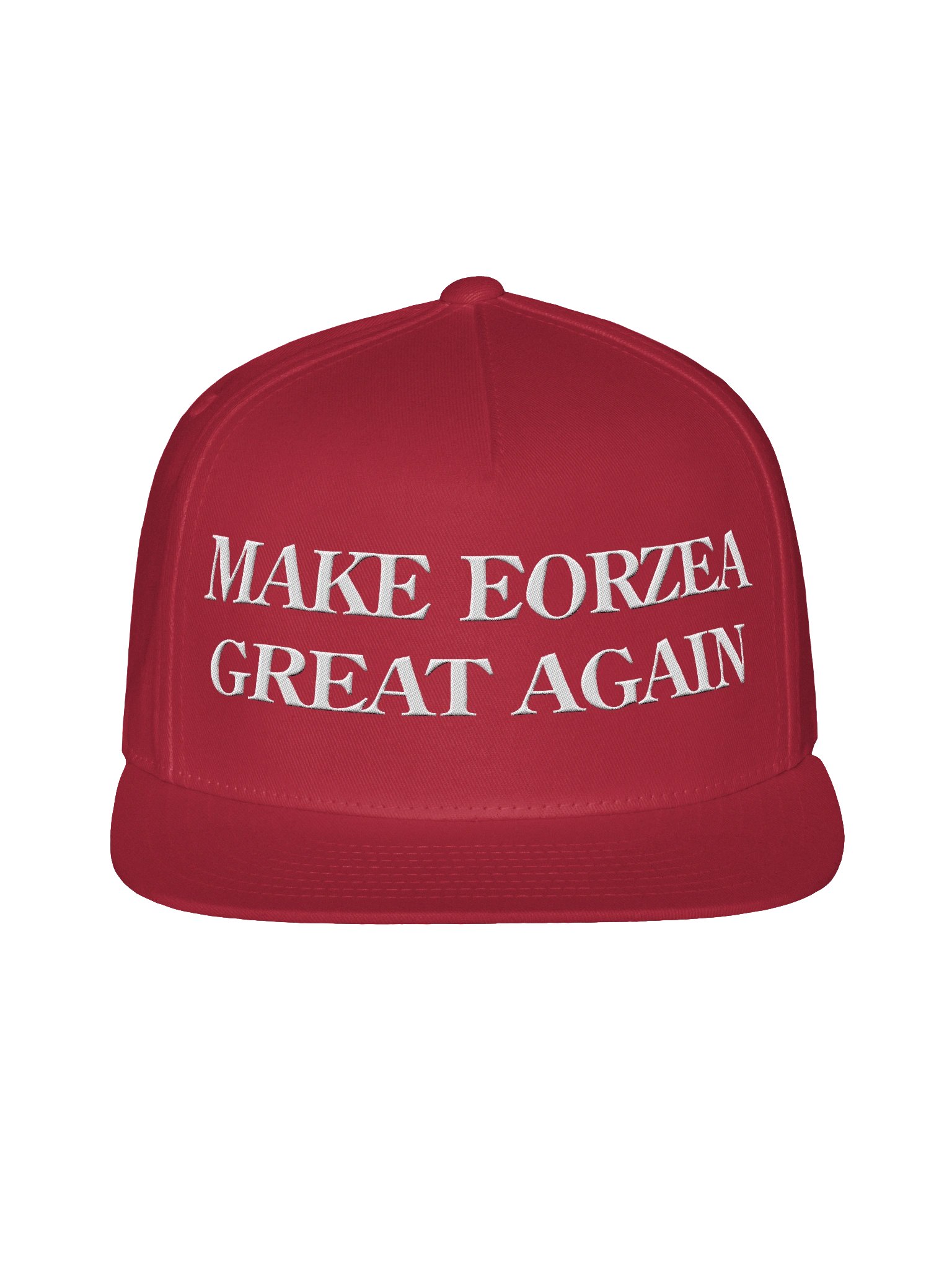 Flat Brim Make Eorzea Great Again Embroidered Hat product image (1)