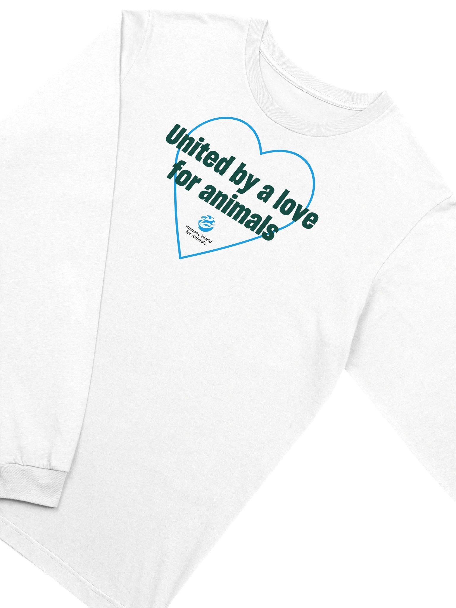 United by a love for animals - Heart - Long sleeve tee product image (3)