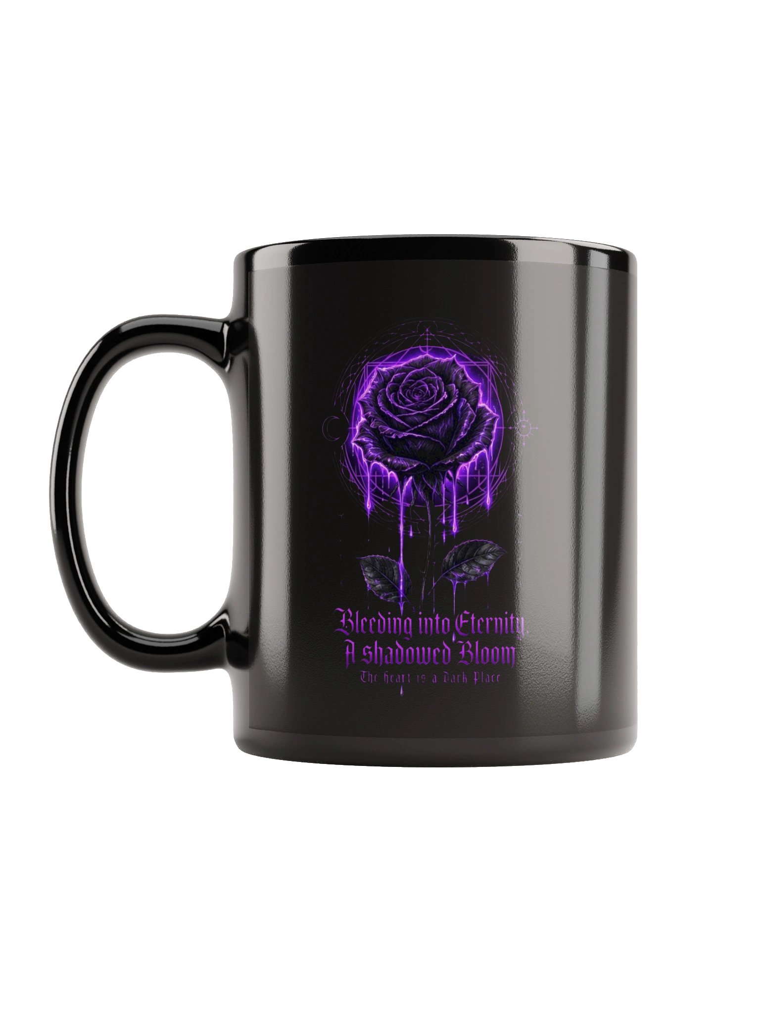 Shadowed Bloom Purple Rose Mug product image (1)