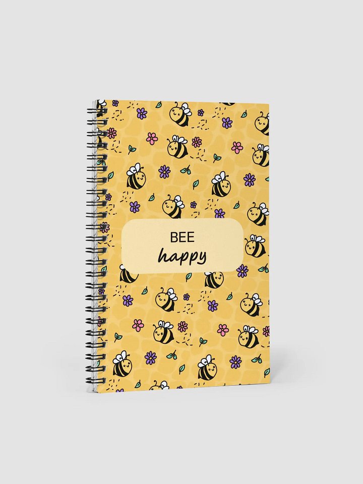 BEE Happy Spiral Notebook product image (1)