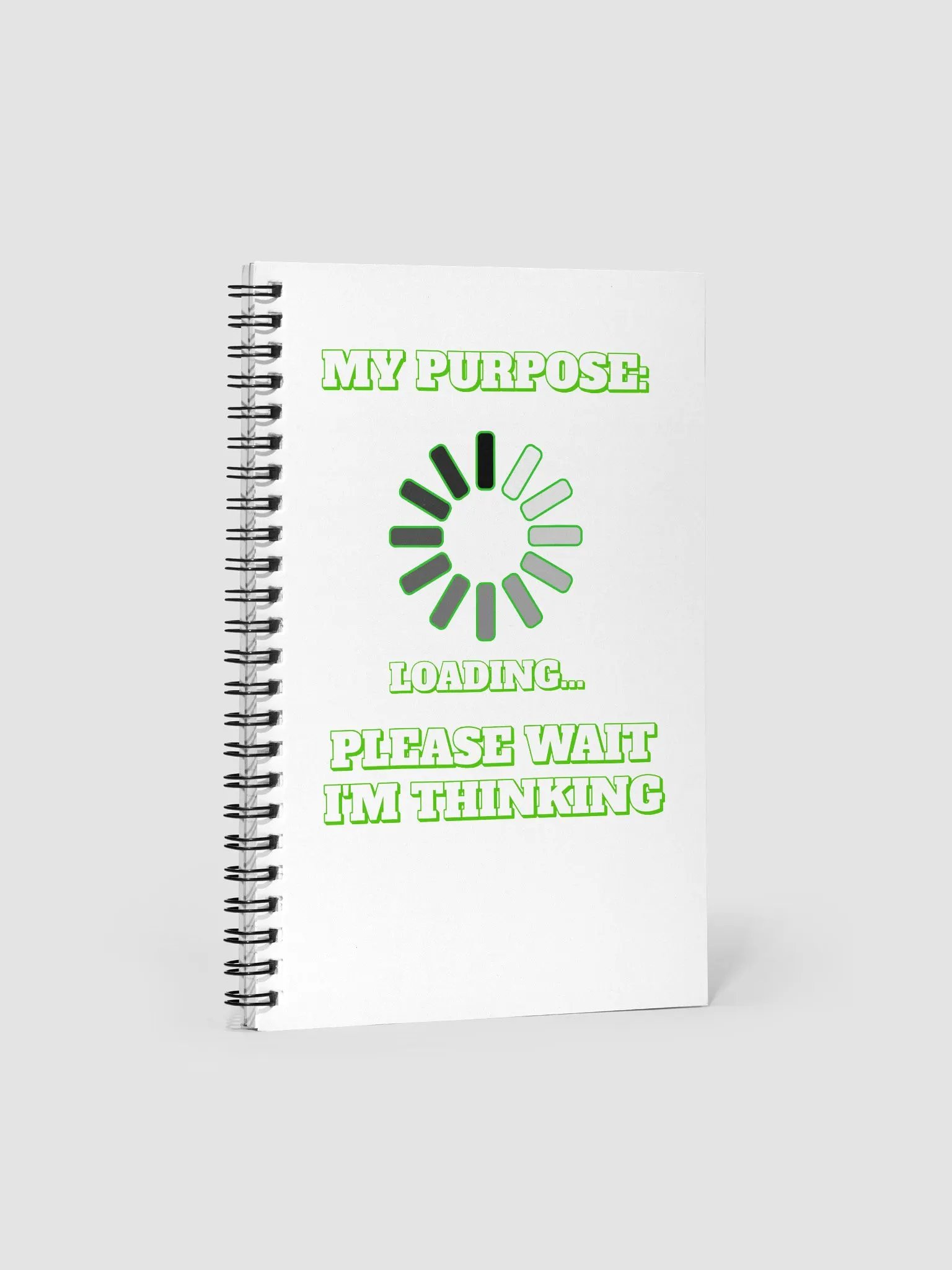 My Purpose: Please Wait I'm Thinking - Funny Spiral Notebook product image (3)