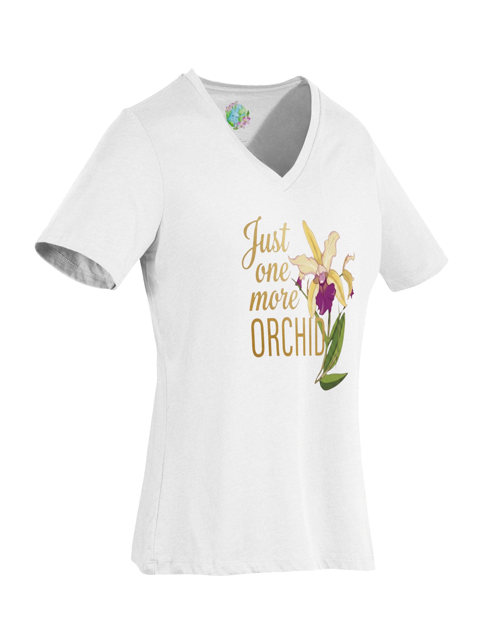 Just One More Orchid v-neck t-shirt product image (3)