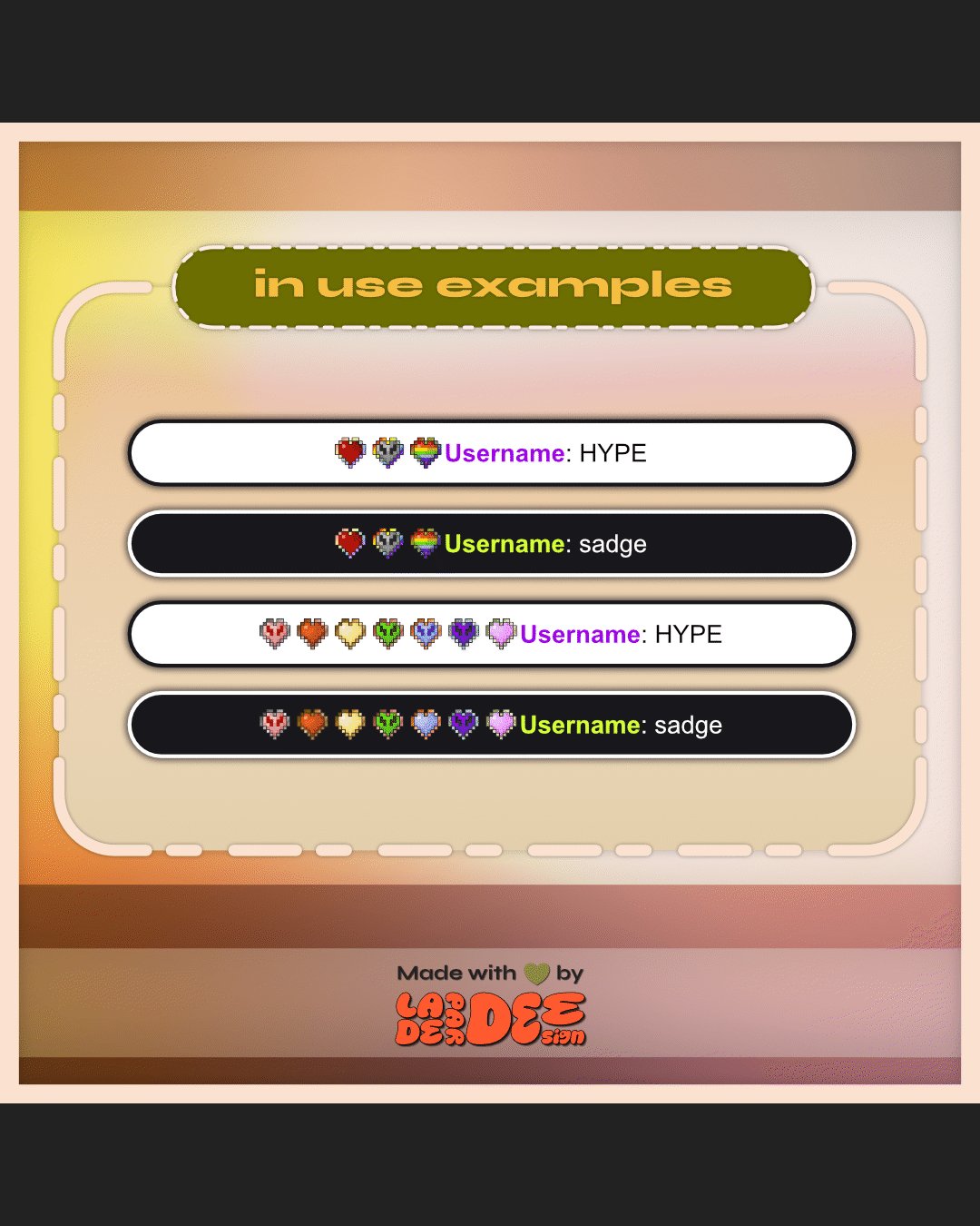 MC Detailed Heart Badges product image (8)