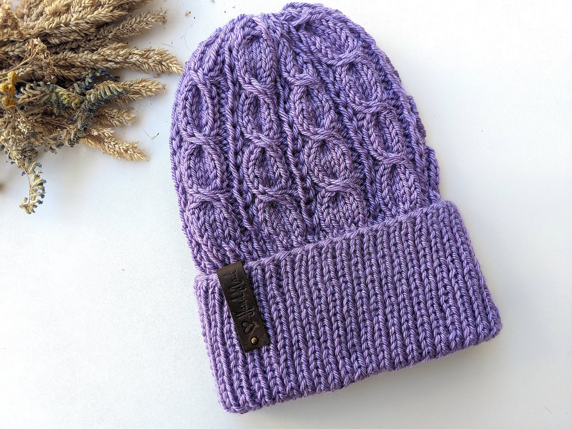 Viola Cable Hat Knitting Pattern product image (9)
