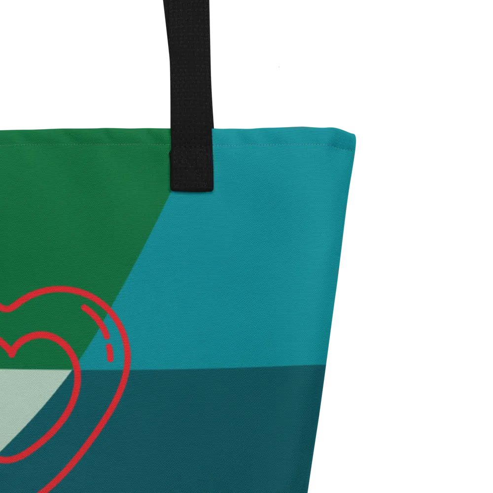 “Love” Multi-color Geometric Tote Bag product image (9)