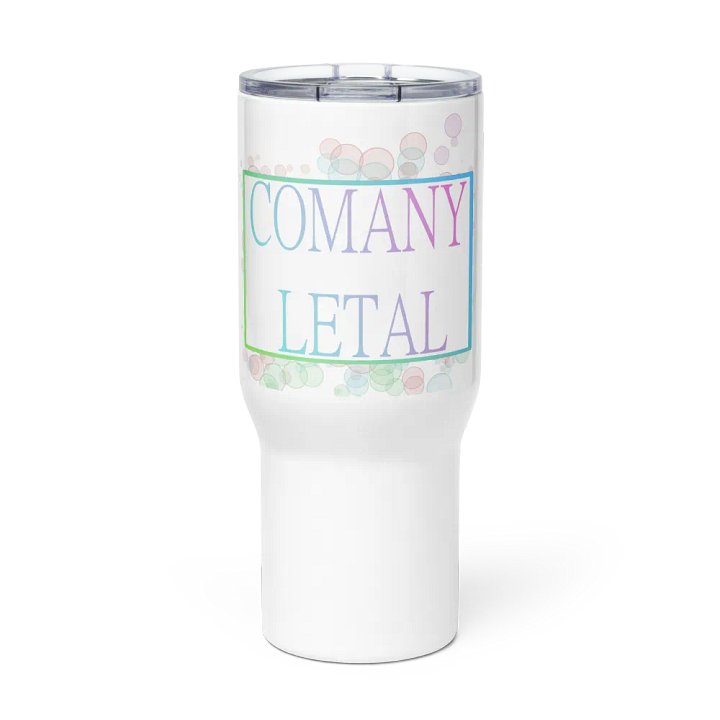 Bubble Letal travel mug with handle product image (2)