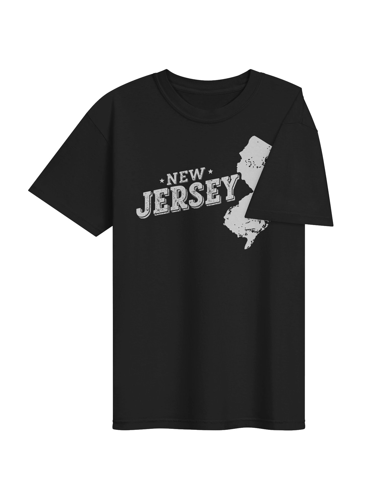 New Jersey State Outline T-Shirt | Vintage State Pride Travel Tee product image (4)