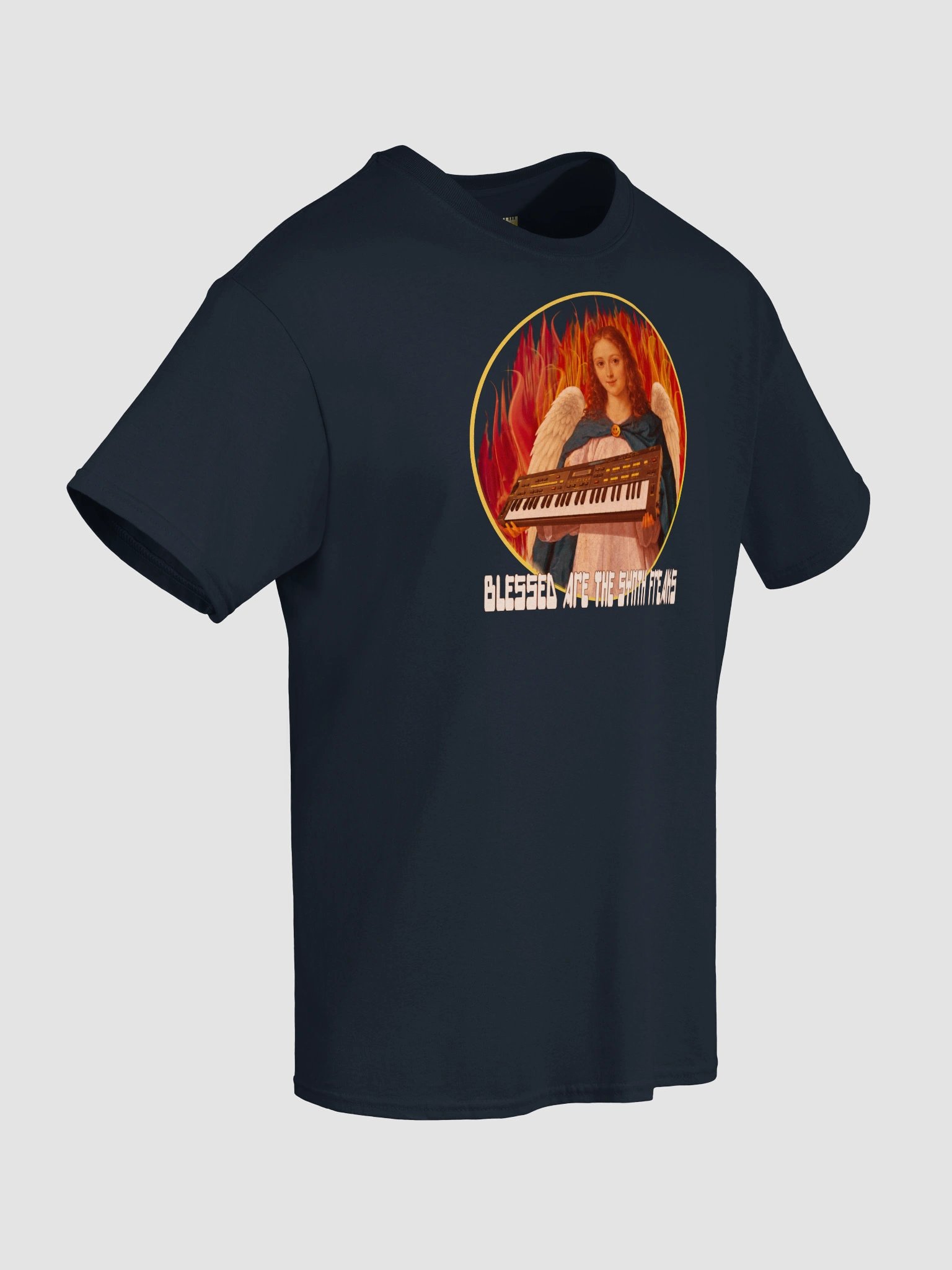 BLESSED ARE THE SYNTH FREAKS, by Frank Fonik, Techno EDM Unisex t-shirt product image (5)