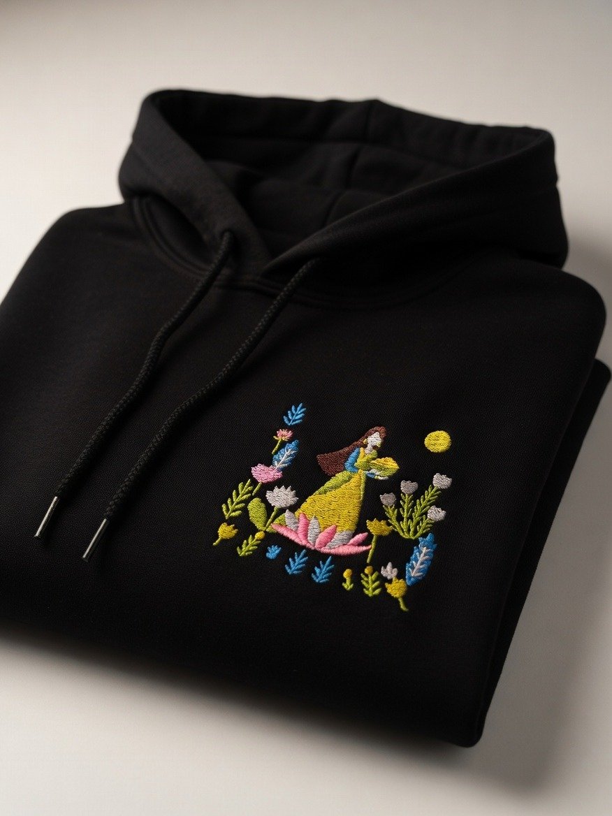 Om Shreem Mahalakshmiyei Namaha — Hoodie (BLACK) product image (3)