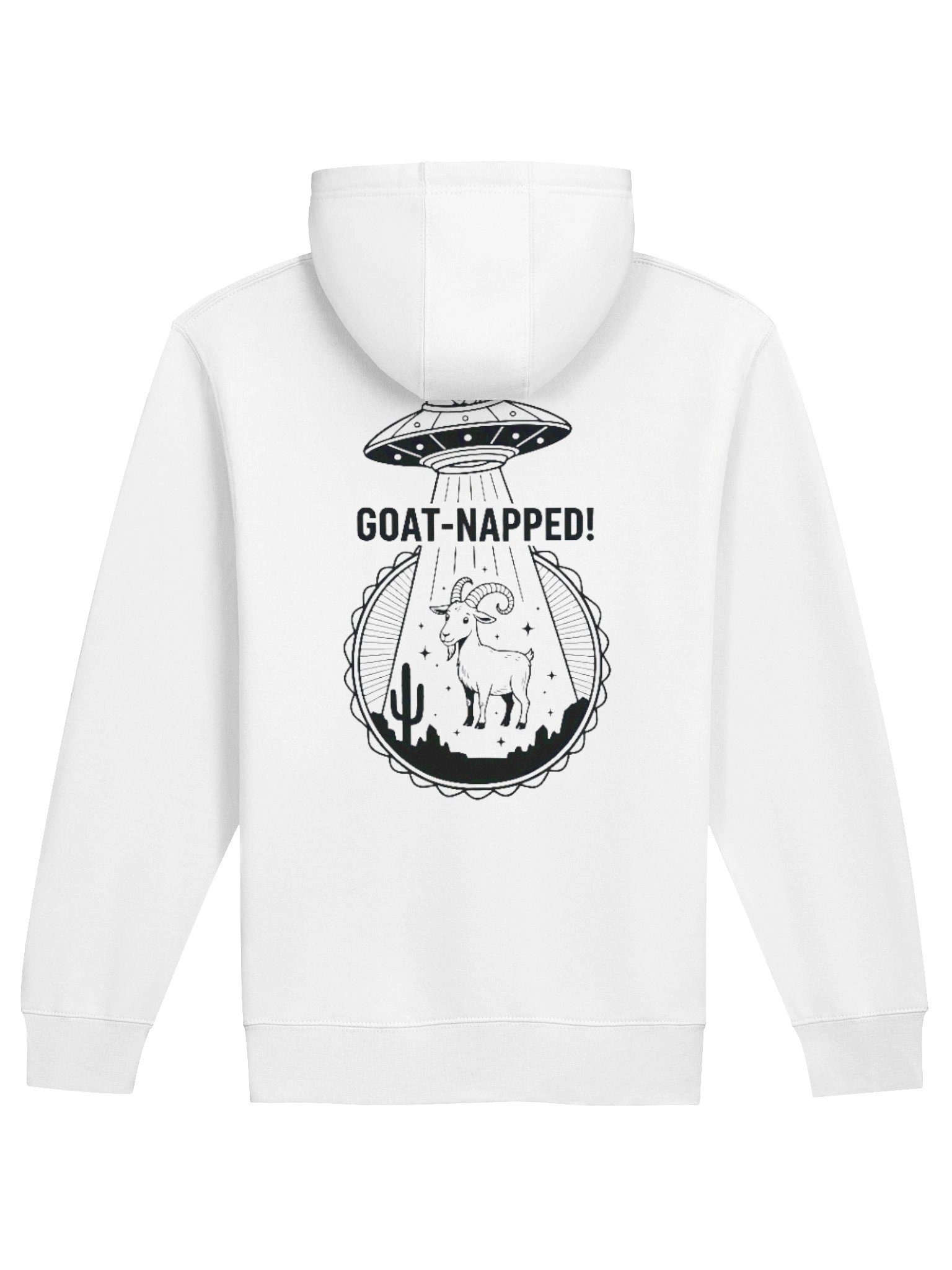 Goat-Napped Alien Abduction Zipper Hoodie - Light Colors product image (17)