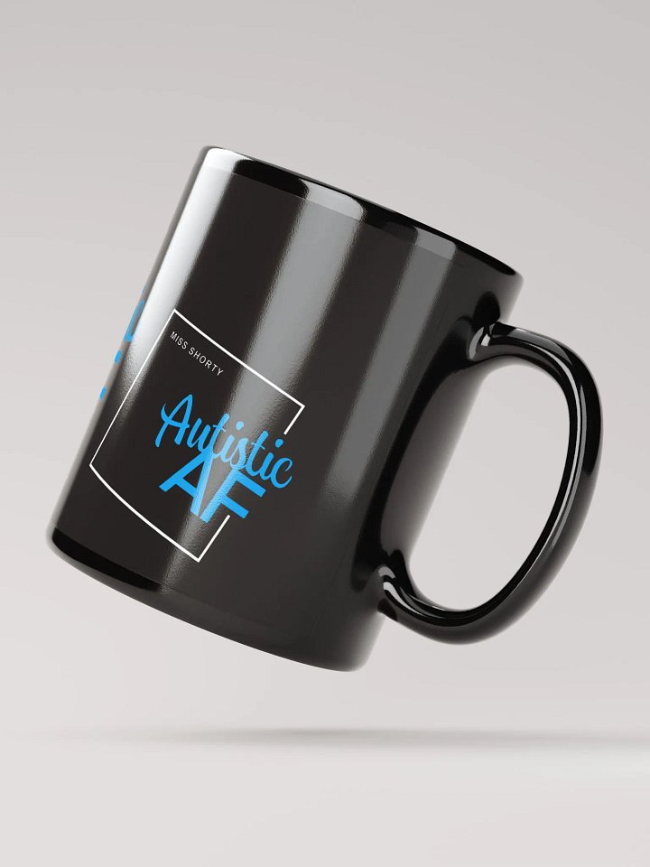 Autistic AF Mug - Black w/ Blue product image (2)