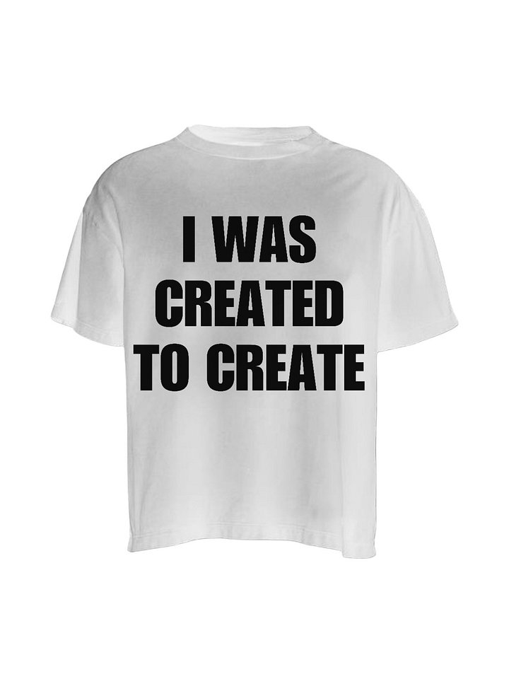 Created To Create Tee - White product image (1)
