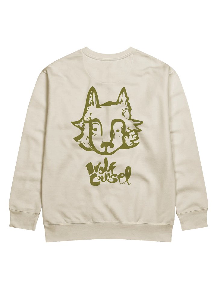 Wolf Counsel Cotton Heritage Premium Sweatshirt (Back Patch) product image (2)