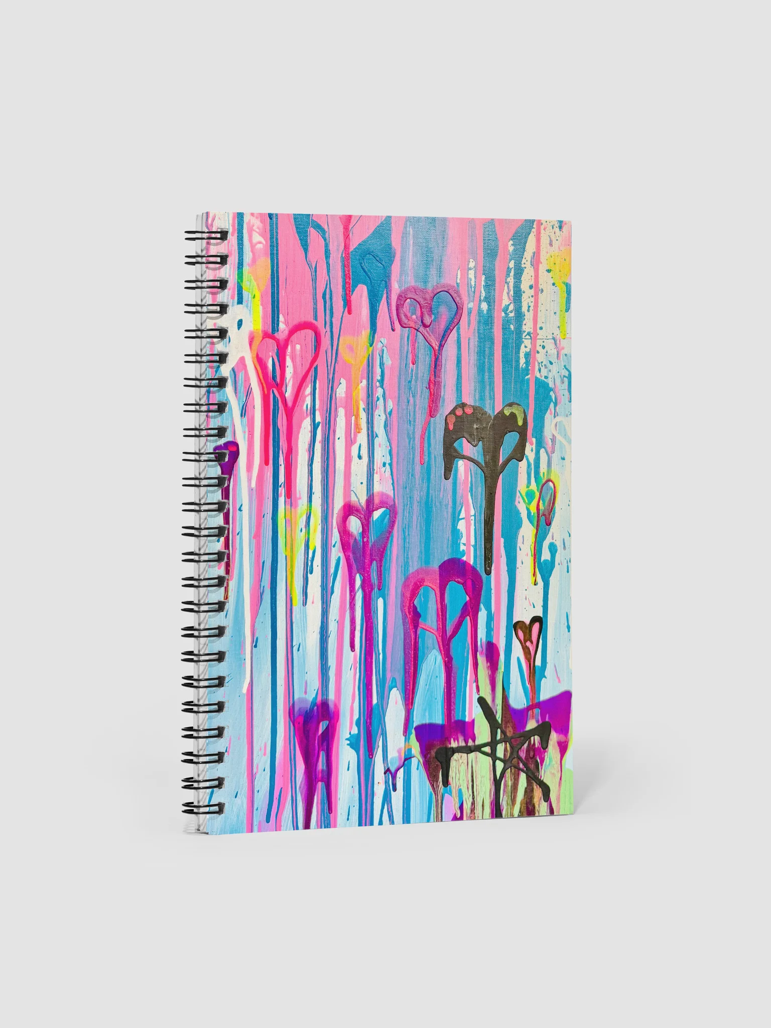 Dripping Hearts Journal Spiral Notebook product image (2)
