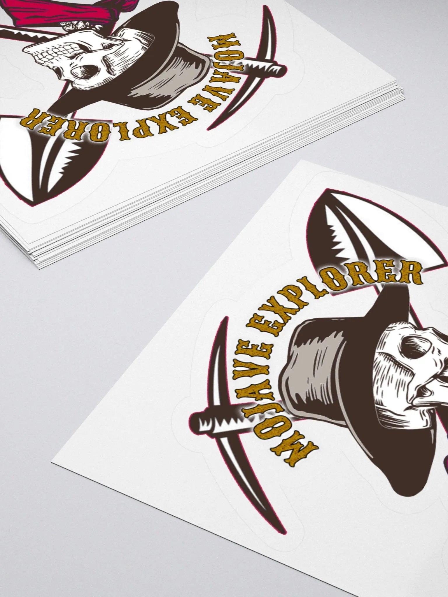 Mojave Explorer Skull Miner Sticker product image (4)