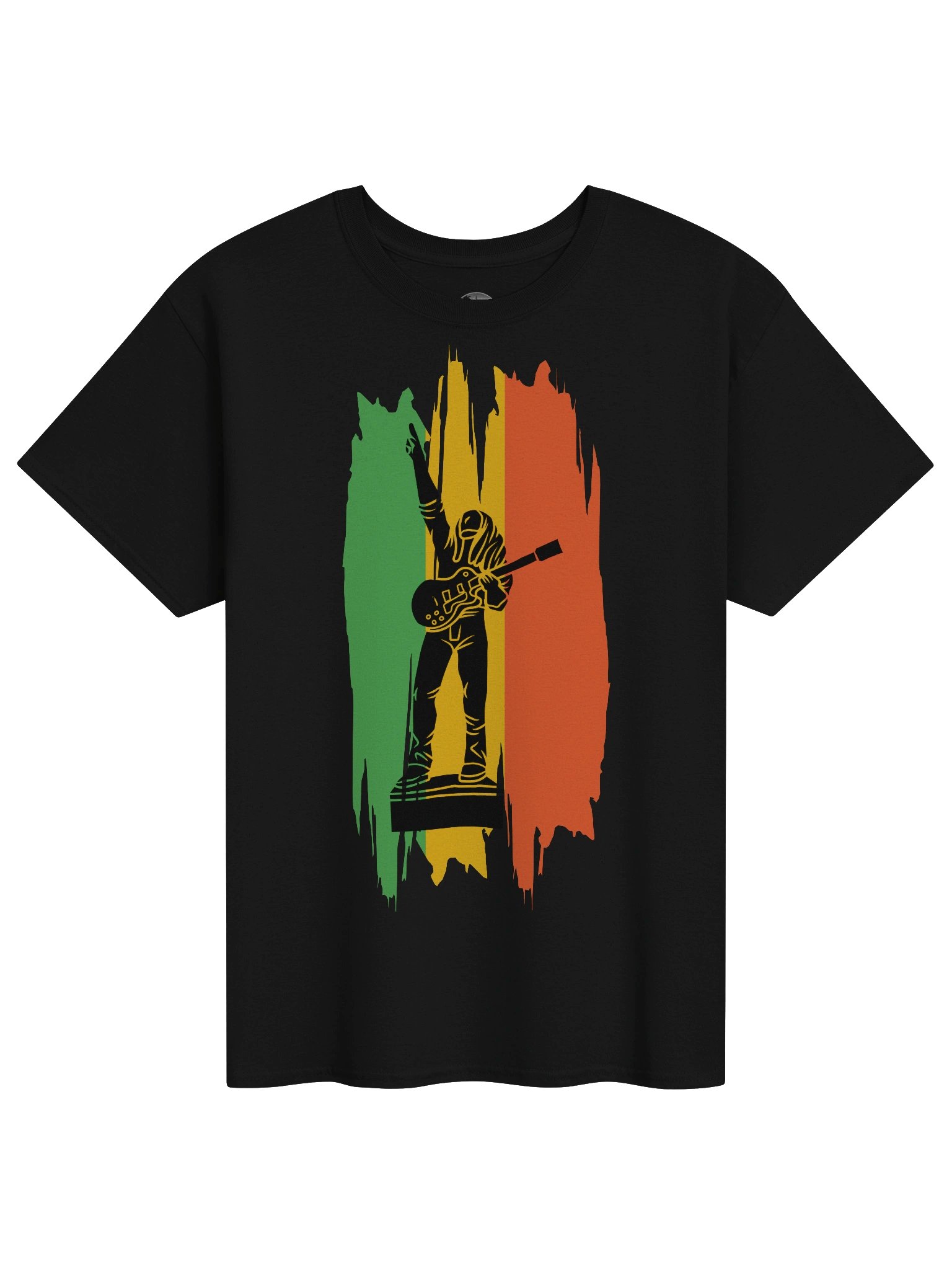 Rasta Guitarist Silhouette Graphic Tee product image (1)
