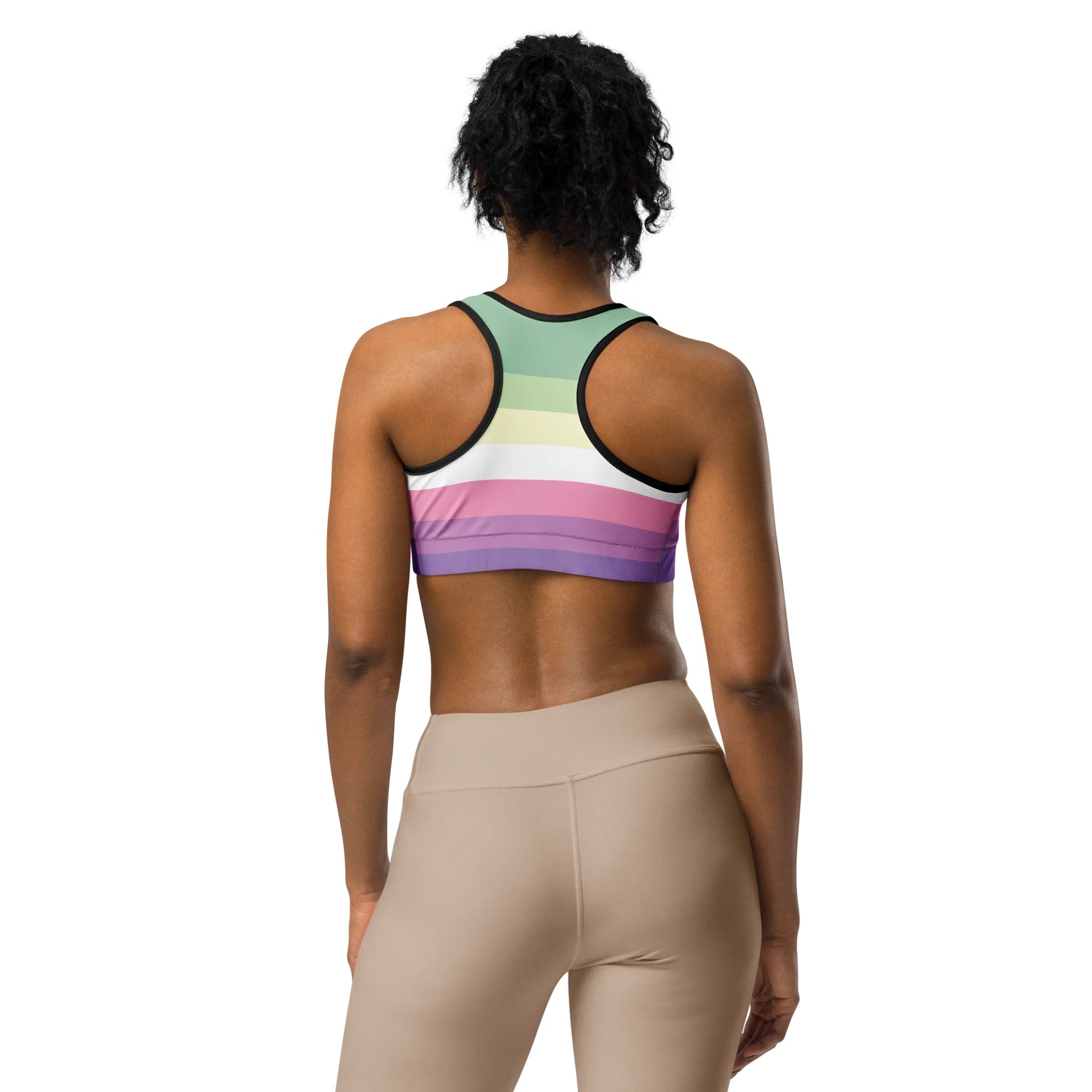 Genderfae Pride Flag Sports Bra product image (3)