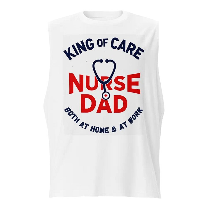 Nurse + Dad King of Care Muscle Tank product image (1)