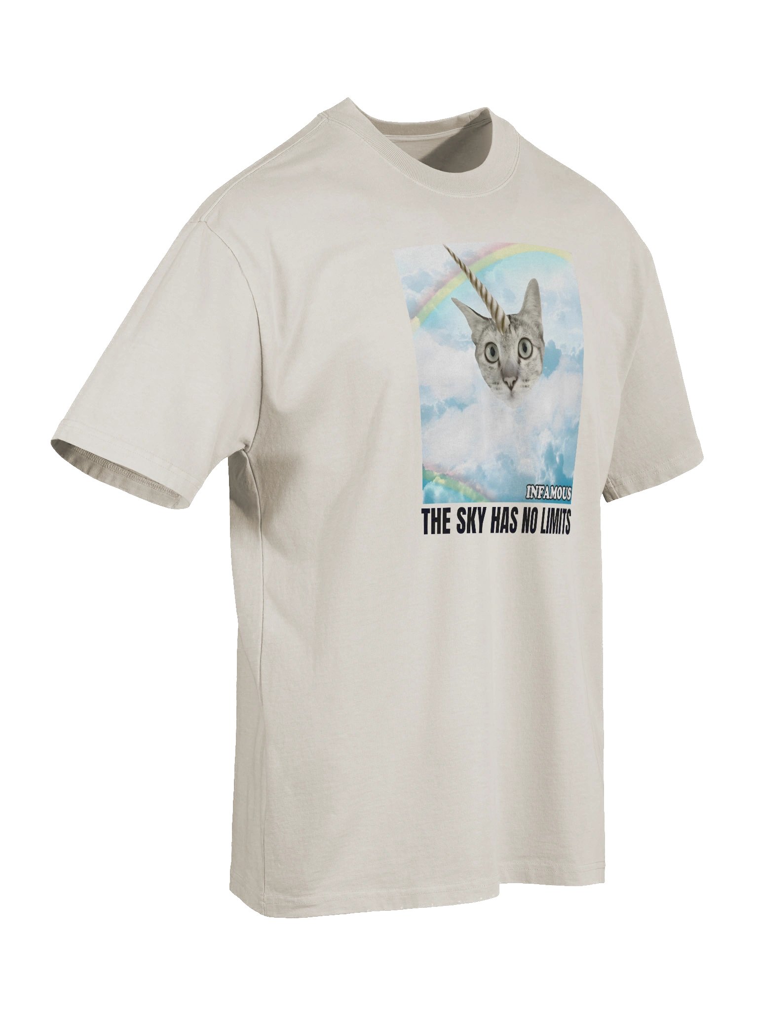 The Sky Has No Limits Oversized Tee - Cream product image (7)