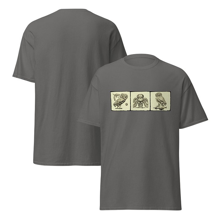 Athenian Owl Authentic Greek Tetradrachm Art 3rd Century BC, T-Shirt product image (2)