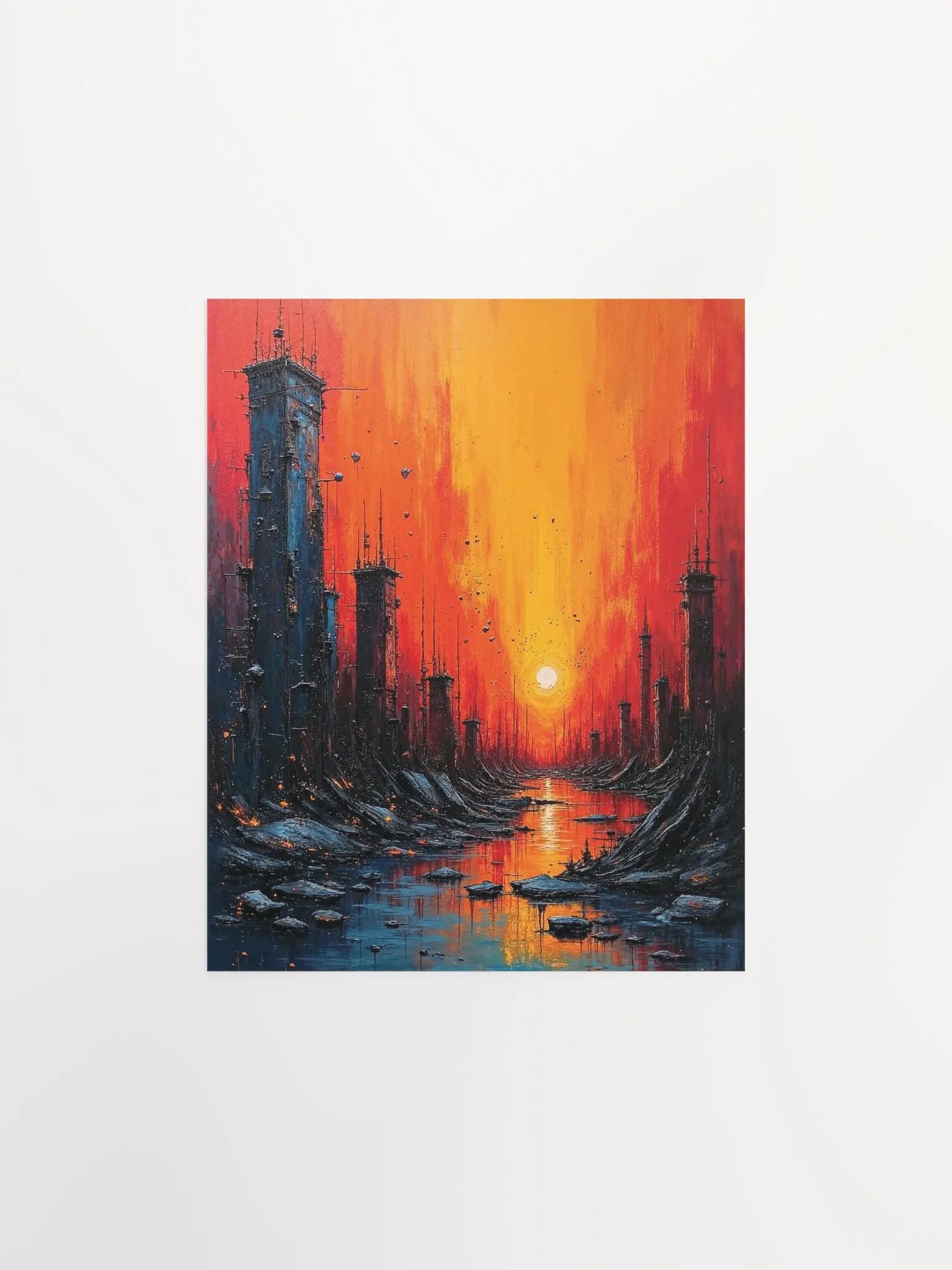 Sunset Futurism Matte Poster product image (7)