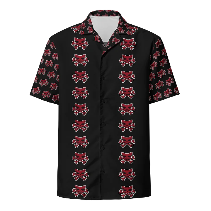 Red Kat Skull Hawaiian Shirt product image (1)