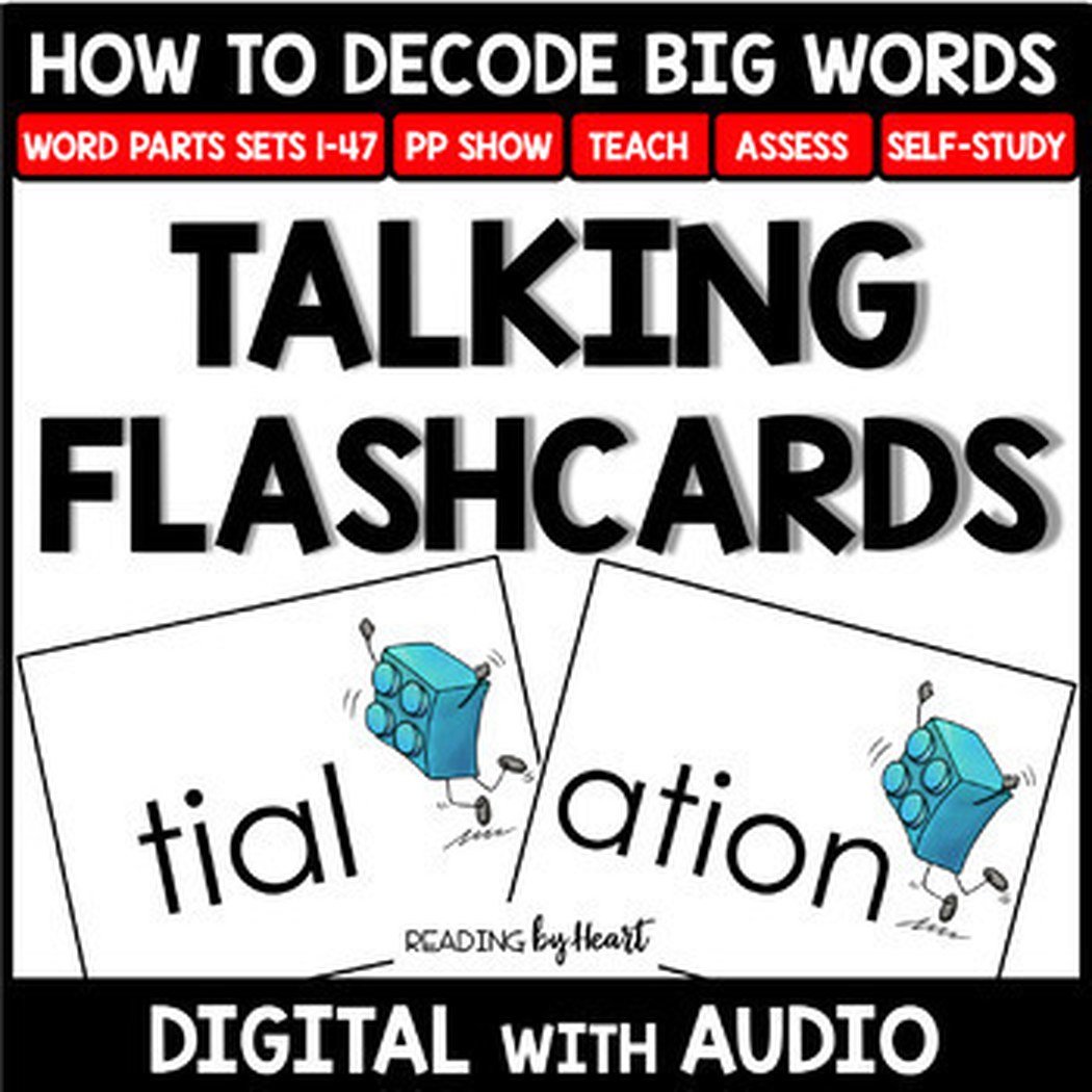 Word Parts: Practice - Flashcards with Audio (Grades 4-8) product image (1)