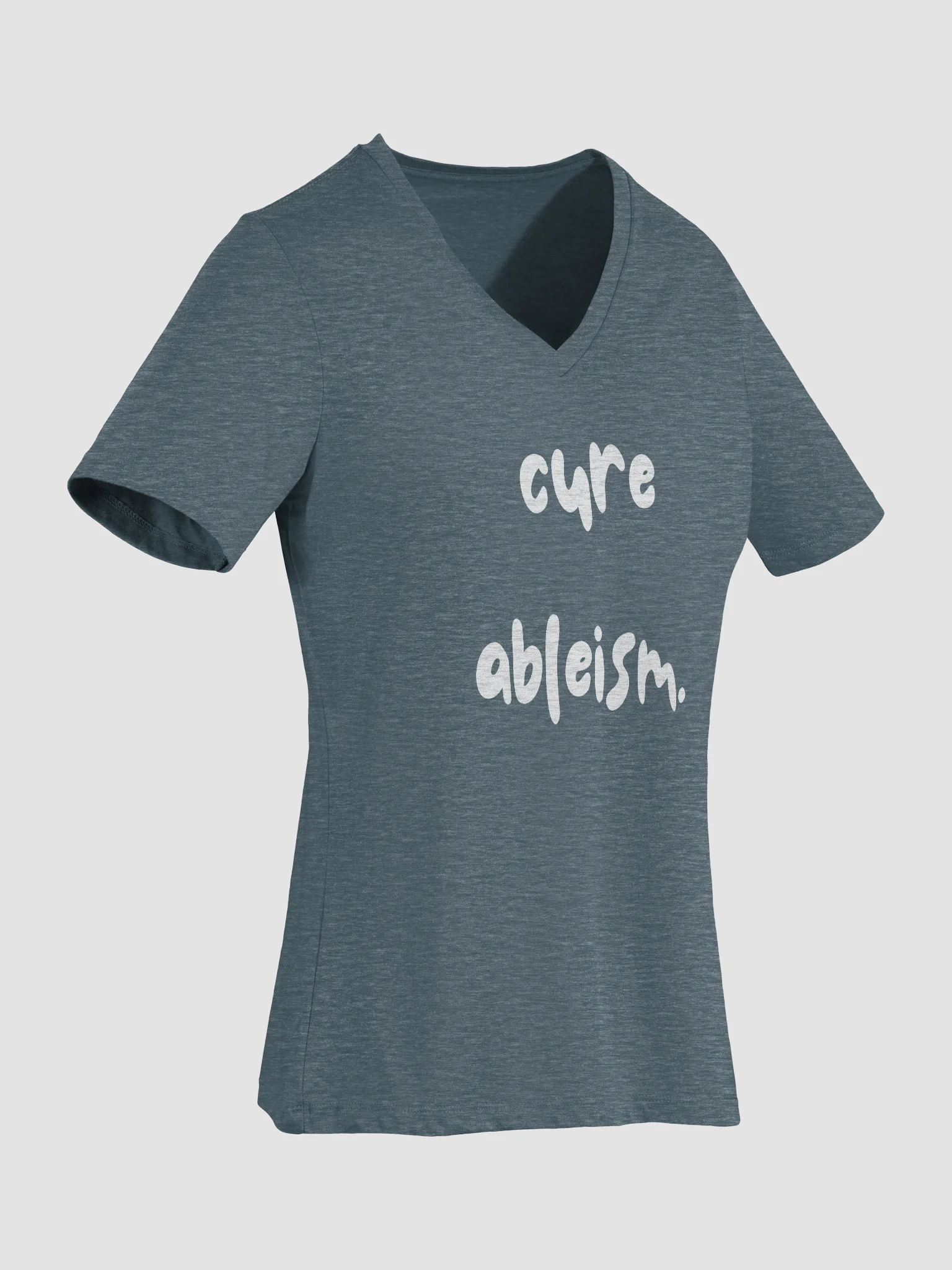 Cure ableism Relaxed V-Neck Tee product image (31)