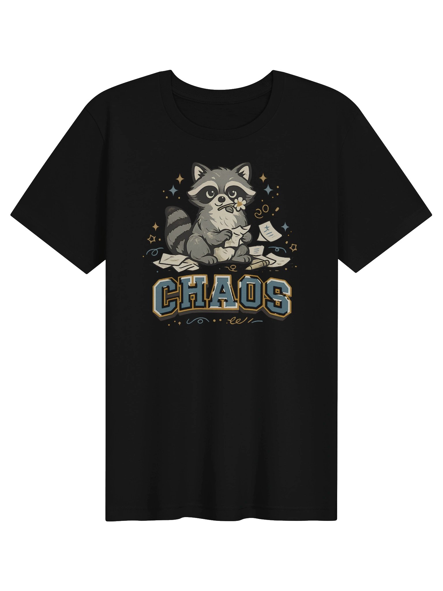 Chaos Raccoon Graphic Tee, Funny Matching Couple Shirt, Cute Silly Shirt Design product image (1)