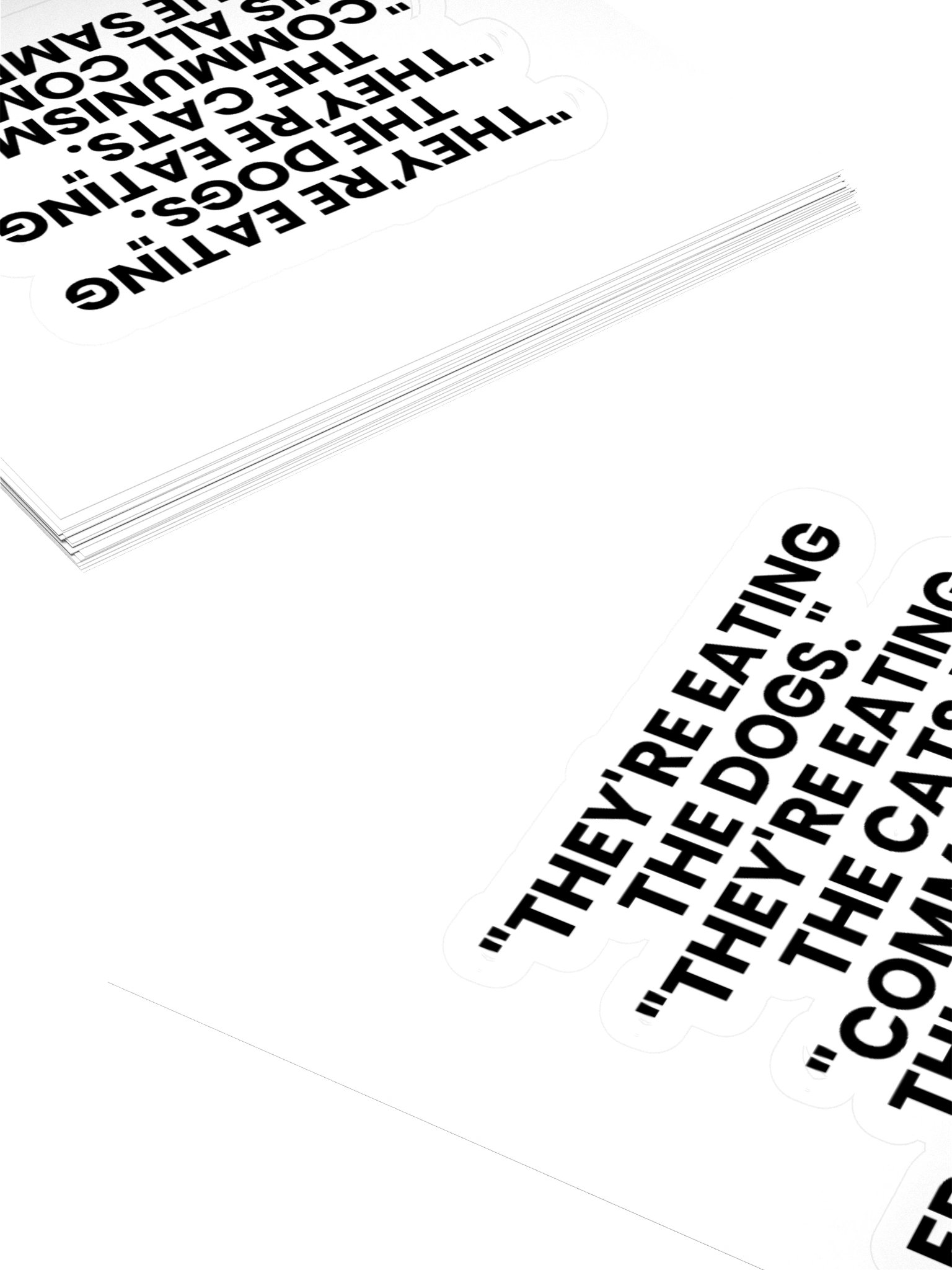 They're Eating the Dogs Stickers, 3 Sizes product image (11)