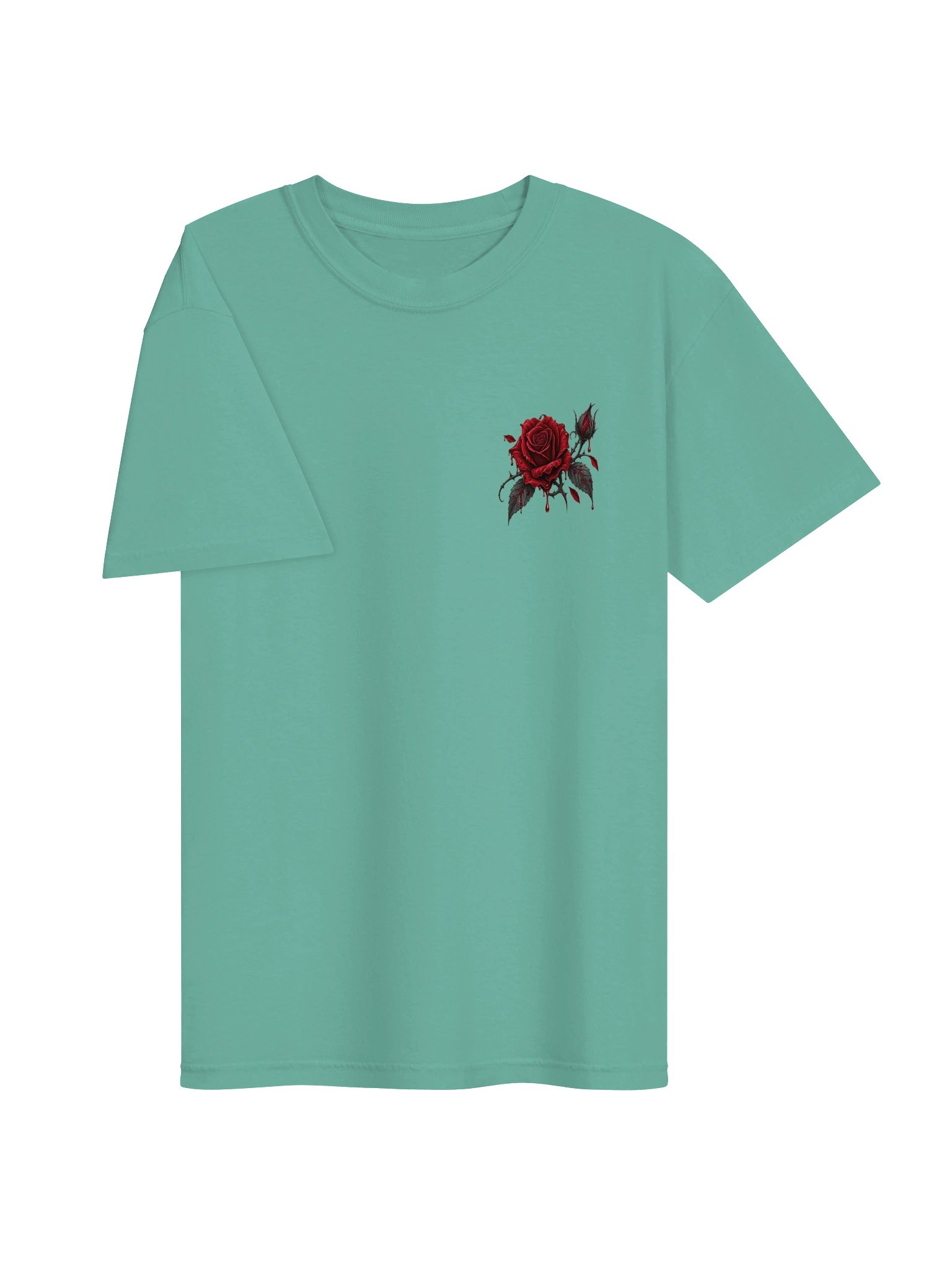 Roseblood Gothic Rose Graphic Tee | Dark Romance Double-Sided Shirt product image (4)