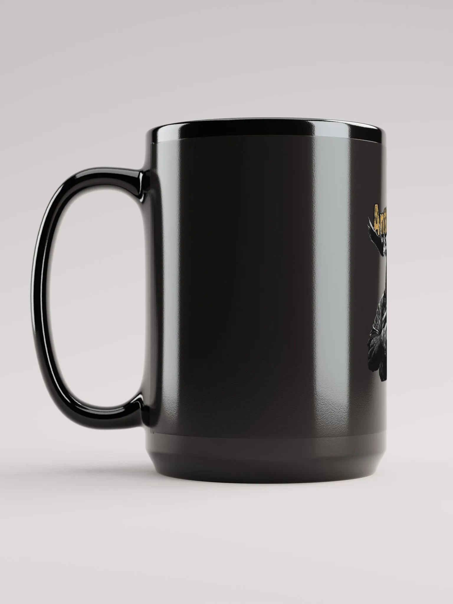 Antlers Up! Moose PMC Coffee Mug (Black) product image (6)
