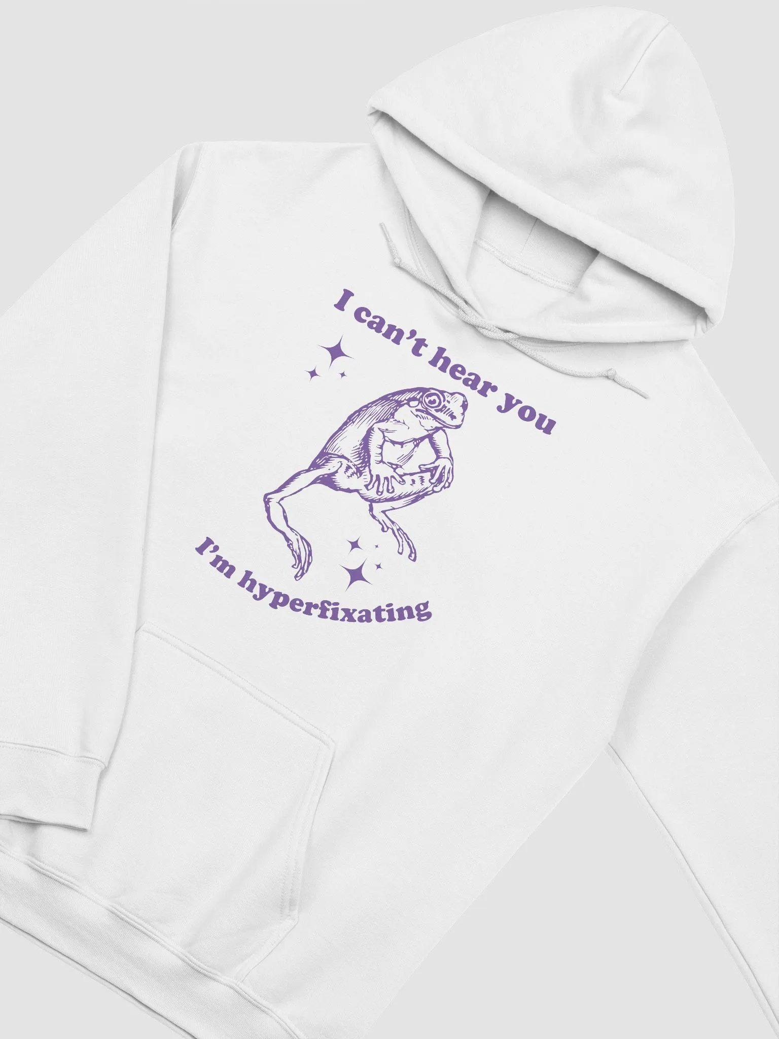 I can't hear you I'm hyperfixating Hoodie product image (3)