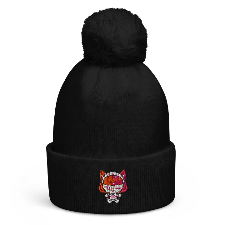 Liivya Maid Chibi Art Beanie with PomPom product image (1)